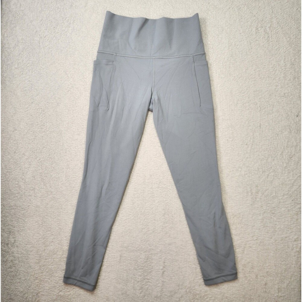 Athleta Women's XS Salutation Stash 7/8 Leggings Gray Solid Stretch Pockets